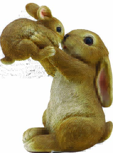 Antico Mestiere Conigli mamma e figlio 