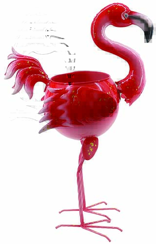 Antico Mestiere Portavaso iron flamingo 